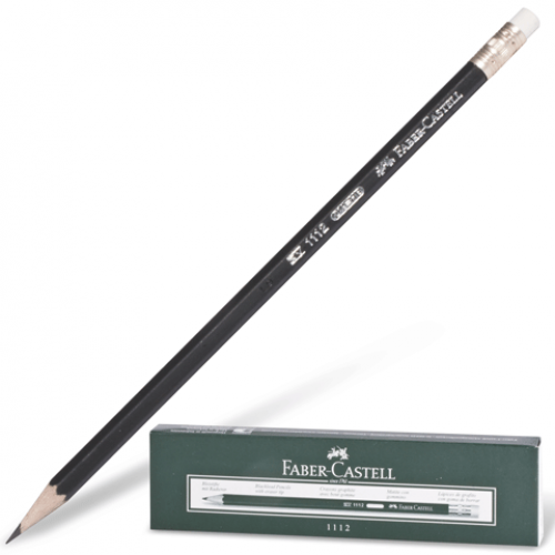 FABER-CASTELL Matite 1112 HB Con Gomma - Confezione Da 12 Pezzi - Matite Esagonali Per Scuola E Ufficio - 5