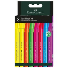 Žymekliai Faber-Castell (8 spalvų)