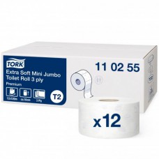 Tualetinis popierius Tork Premium Extra Soft Jumbo Mini T2 (110255)