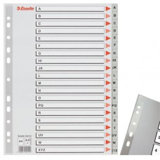 Plastikiniai Skiriamieji lapai ESSELTE, A-Z, A4