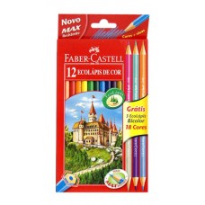 Spalvoti pieštukai Faber-Castell Eco 12sp
