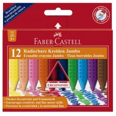 Plastikinės kreidelės Faber-Castell Jumbo